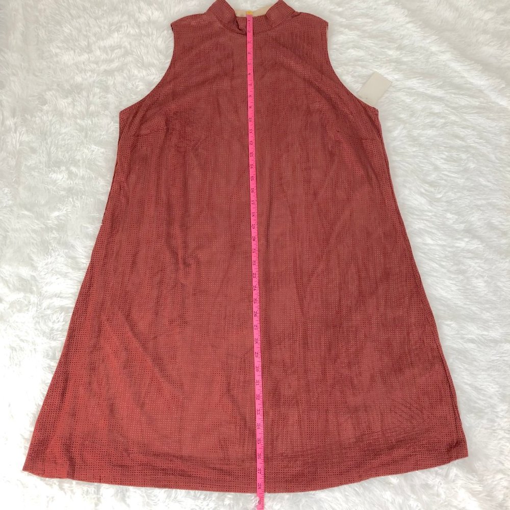 Nude Illusion Rust/Pearl Swing Dress Sleeveless 1X - Picture 5 of 8